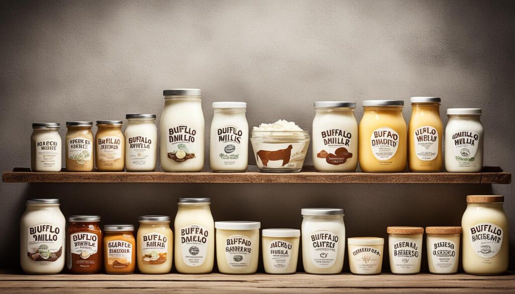 Buffalo milk dairy products