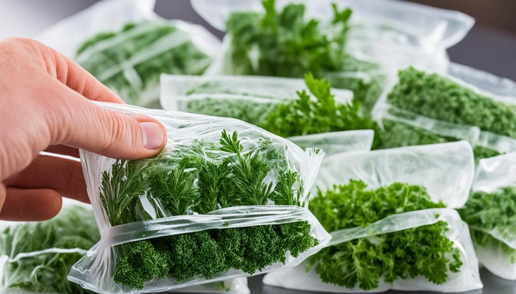 Freezing Herbs for Long-Term Storage