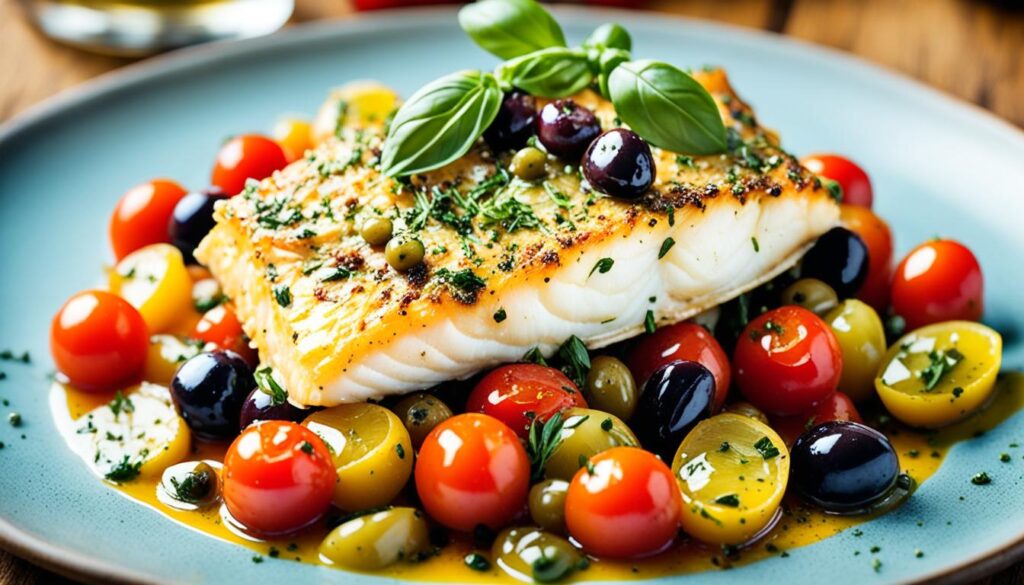 Mediterranean Baked Cod