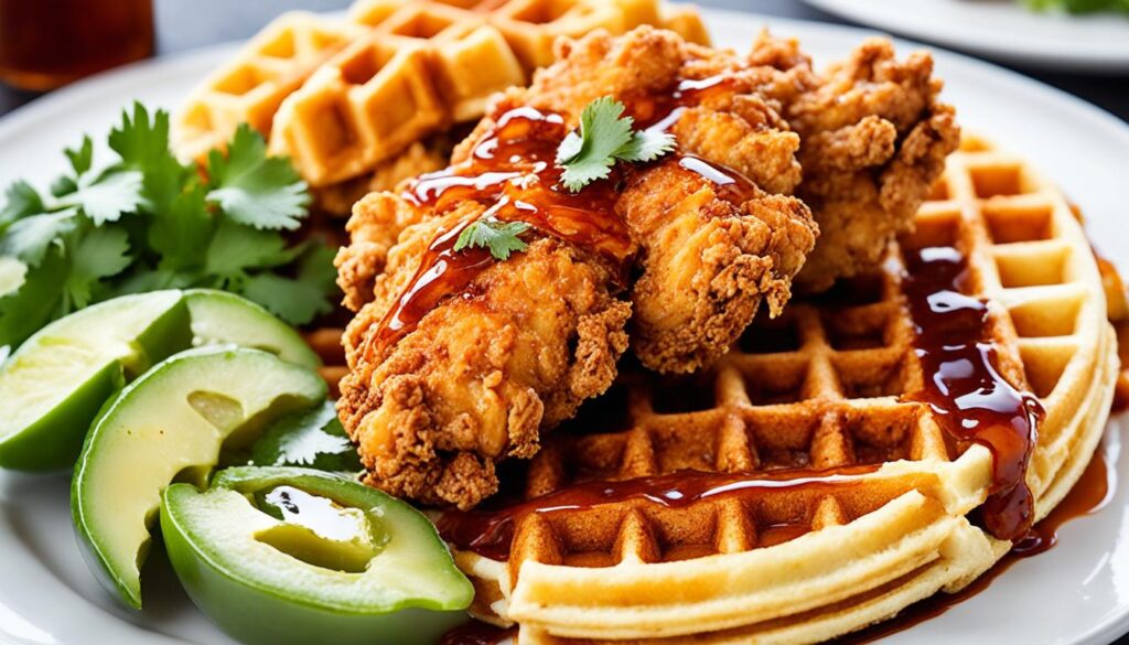 Mexican Fried Chicken Waffles