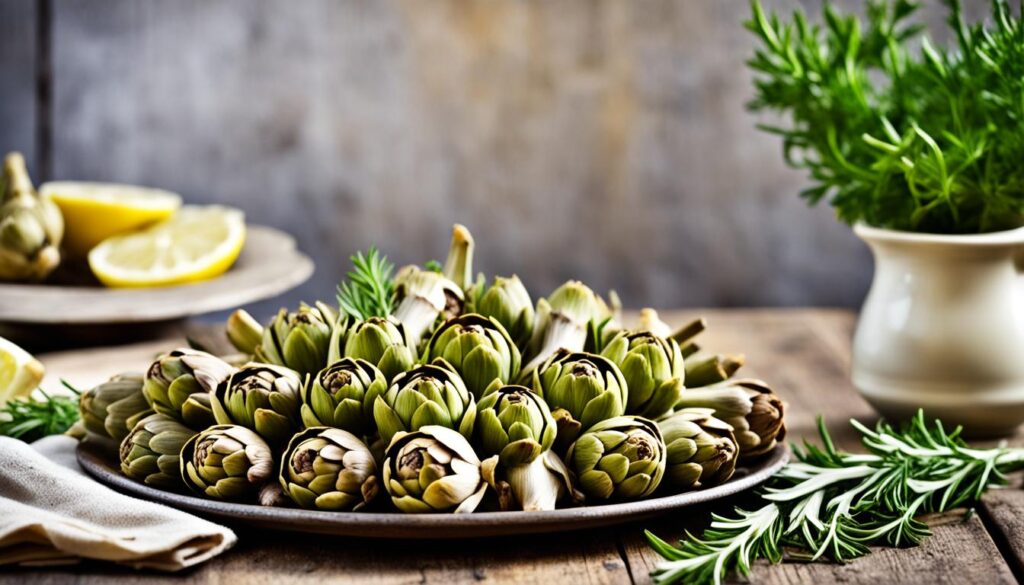 Old Fashioned Artichokes a la Barigoule with Mushrooms