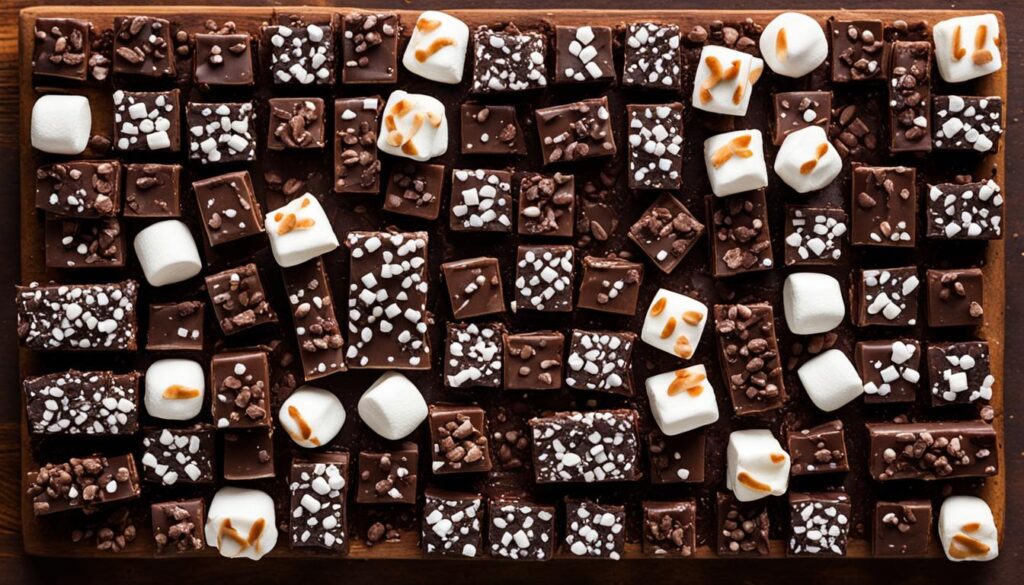 Stout Chocolate Pretzel Marshmallow Bars