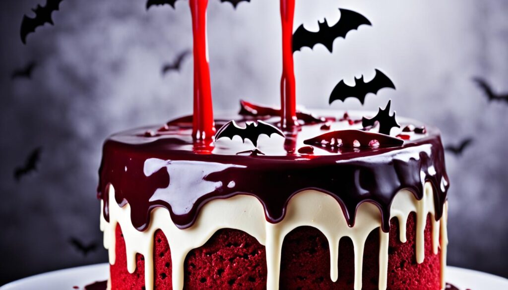 Vampire Poke Cake