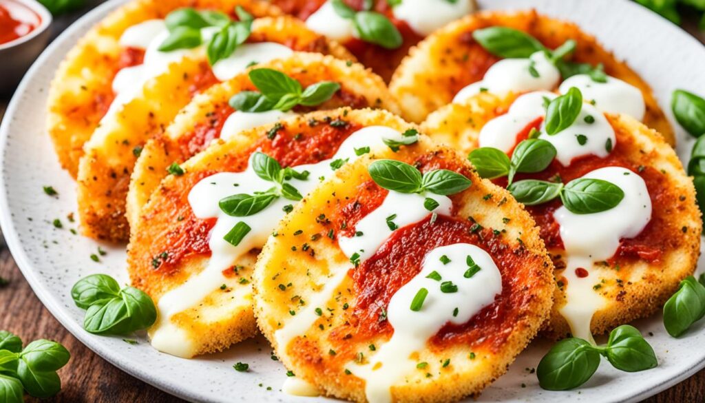 air fryer mozzarella slices