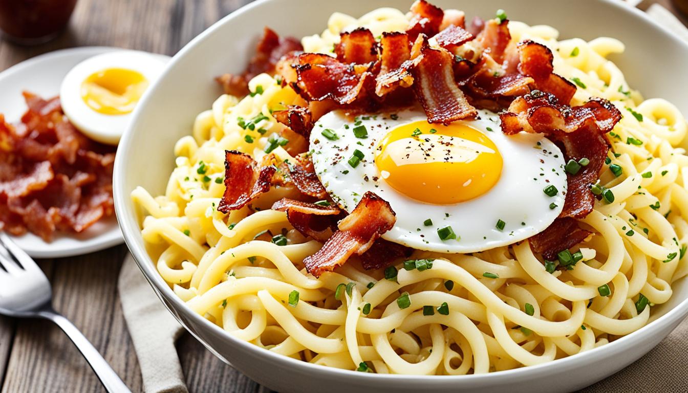 Savory Bacon Egg Mazemen Recipe – Quick & Easy