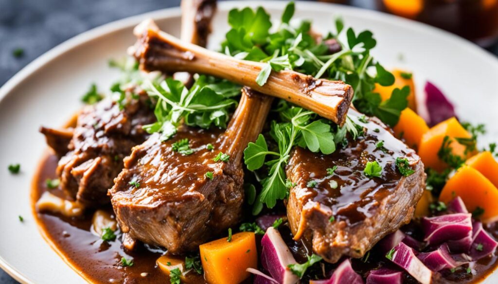 braised lamb shanks