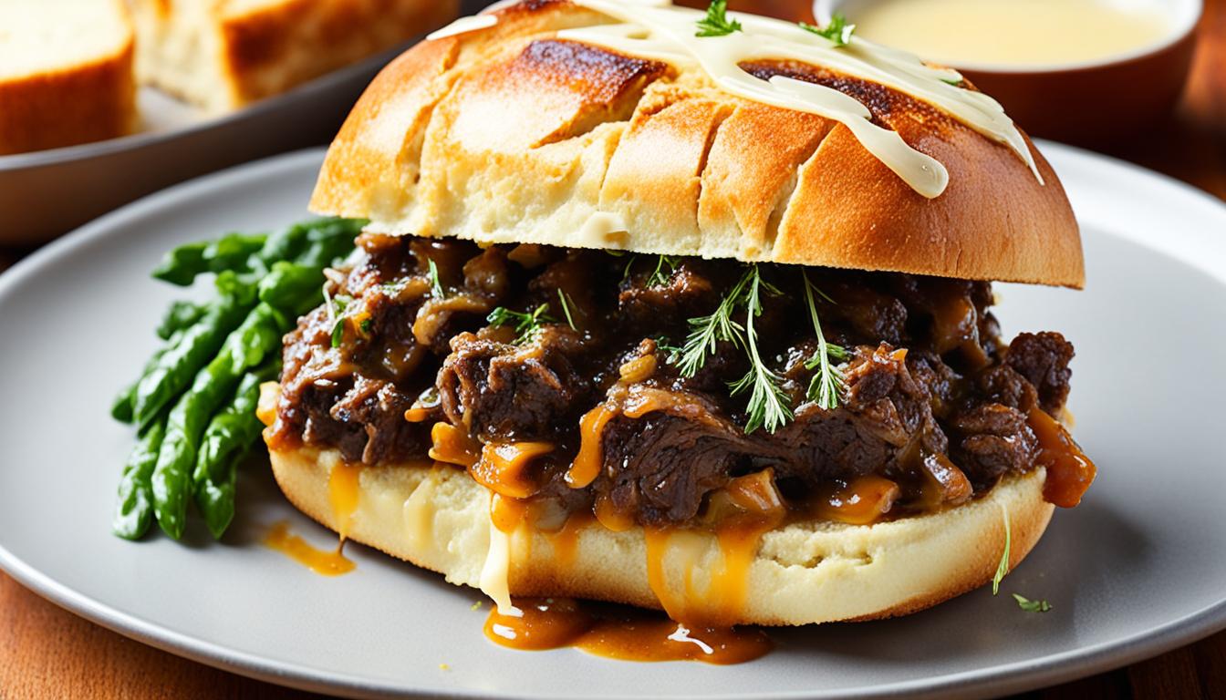 Mouthwatering Braised Oxtail Gruyere Sandwich