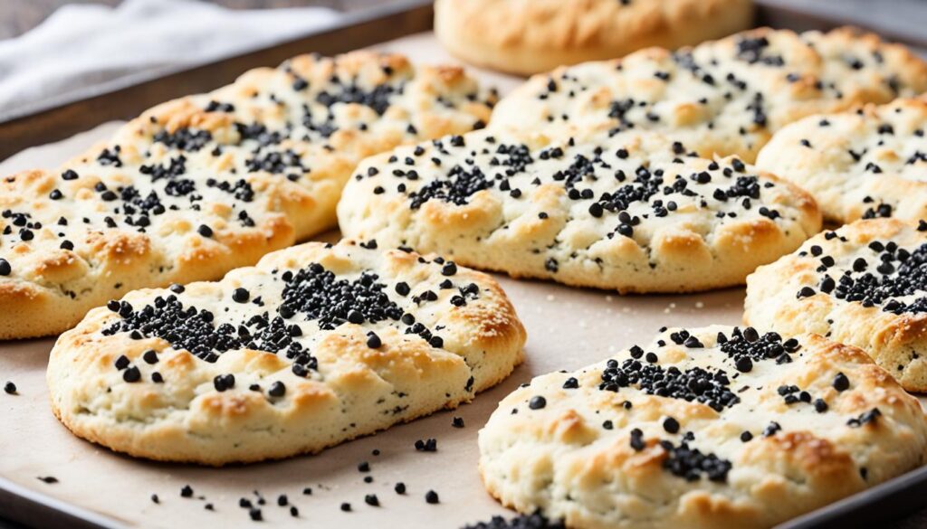 buttermilk biscuit with sesame seeds