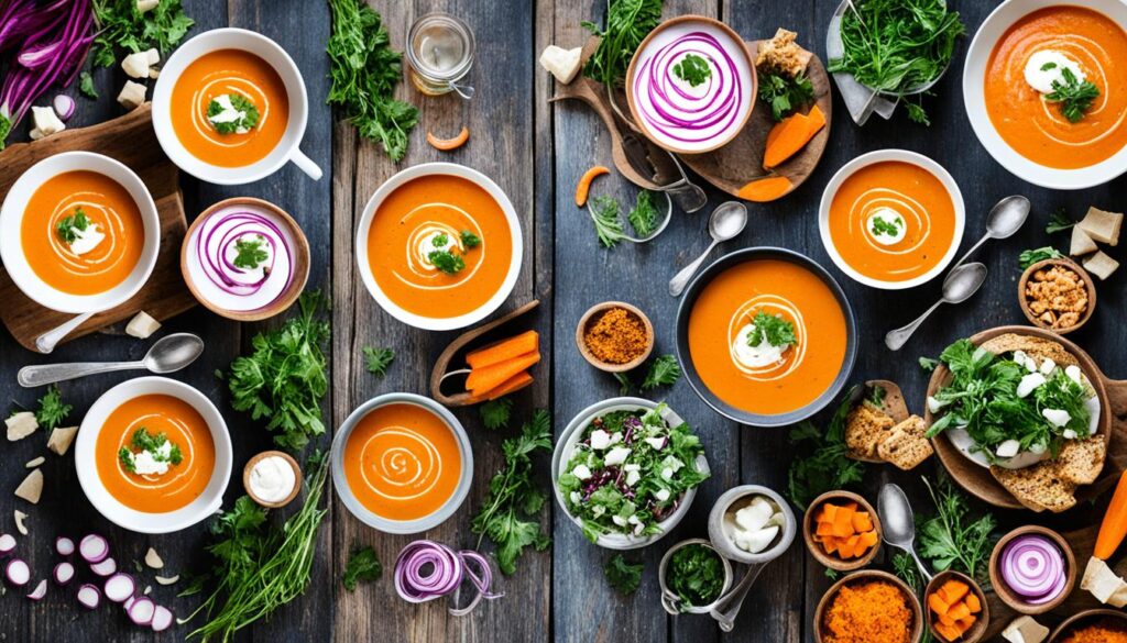 carrot ginger soup variations