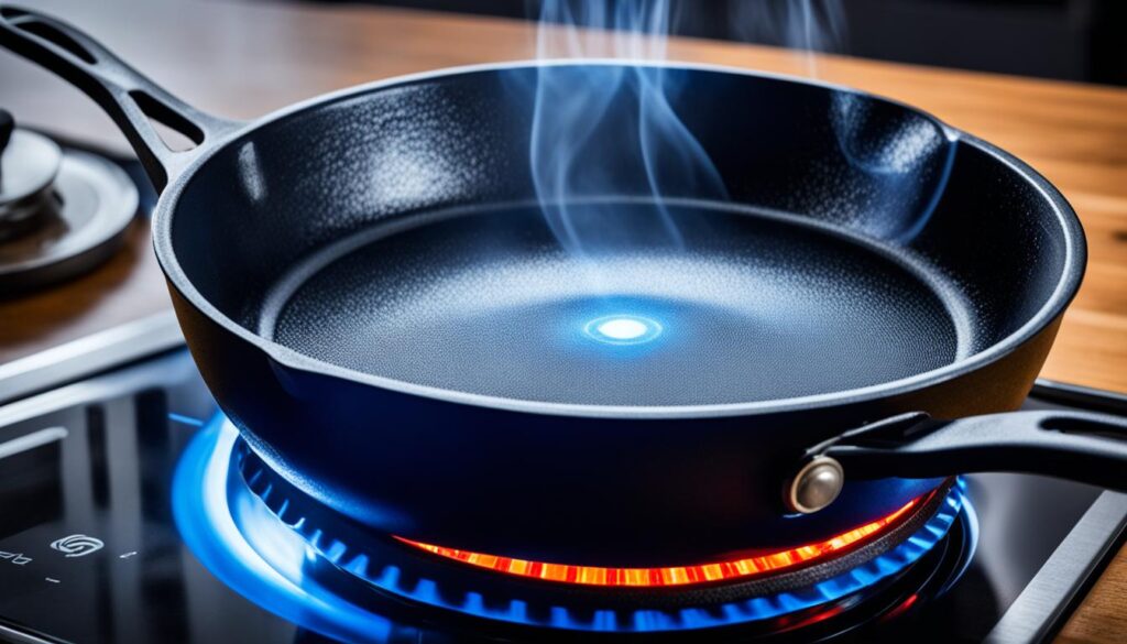 cast iron on electric stove and glass top stove