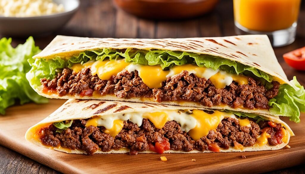 cheeseburger burritos