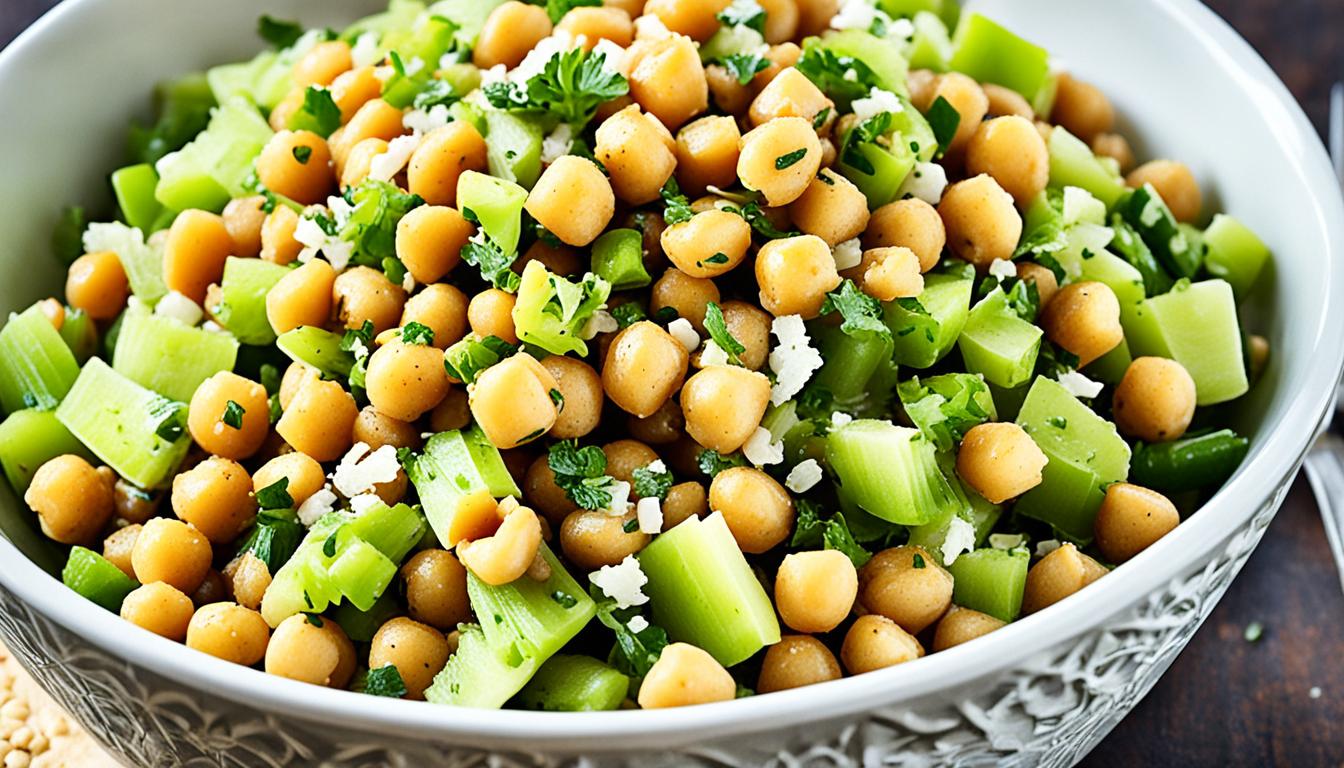 Easy Chickpea Salad with Cumin & Celery Recipe