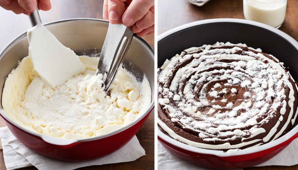 chocolate souffle cake step by step