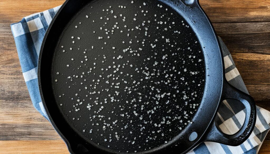 clean cast iron skillet