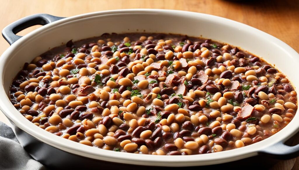 cooking beans in the oven