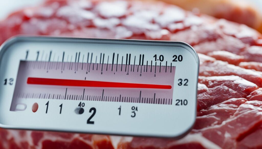 cooking temperature for meat