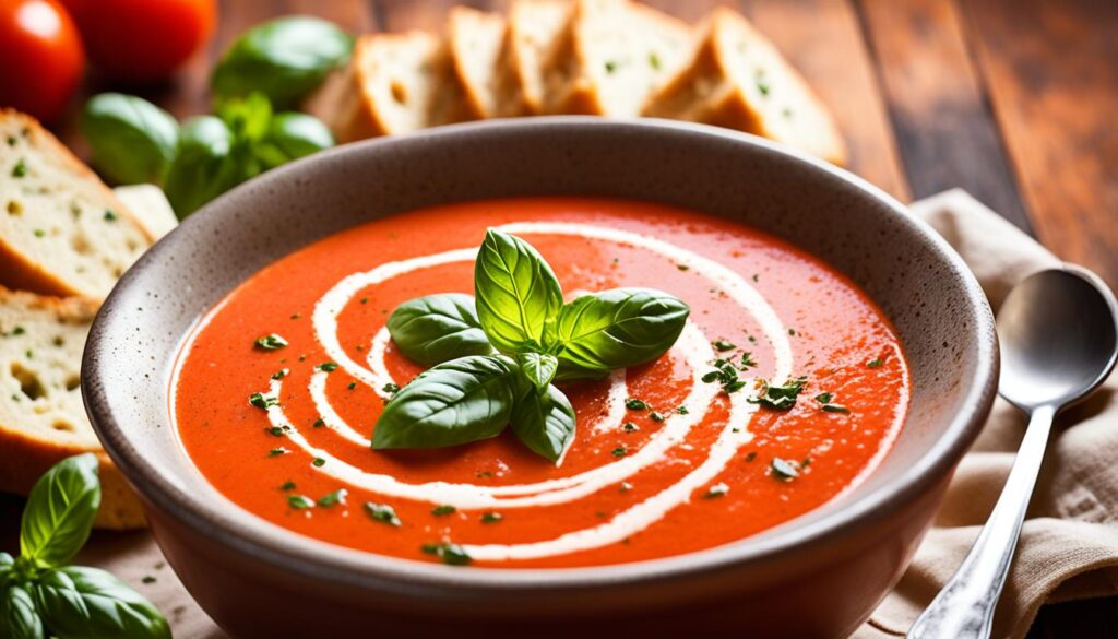 creamy tomato basil soup