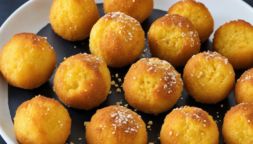 deep-fried cornbread balls