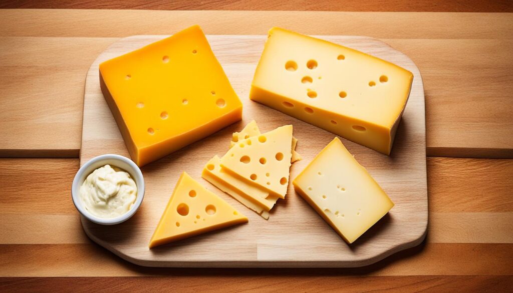 difference between American cheese and cheddar