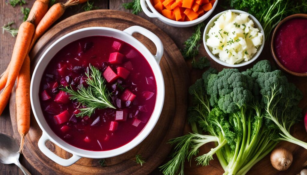 easy vegetarian borscht