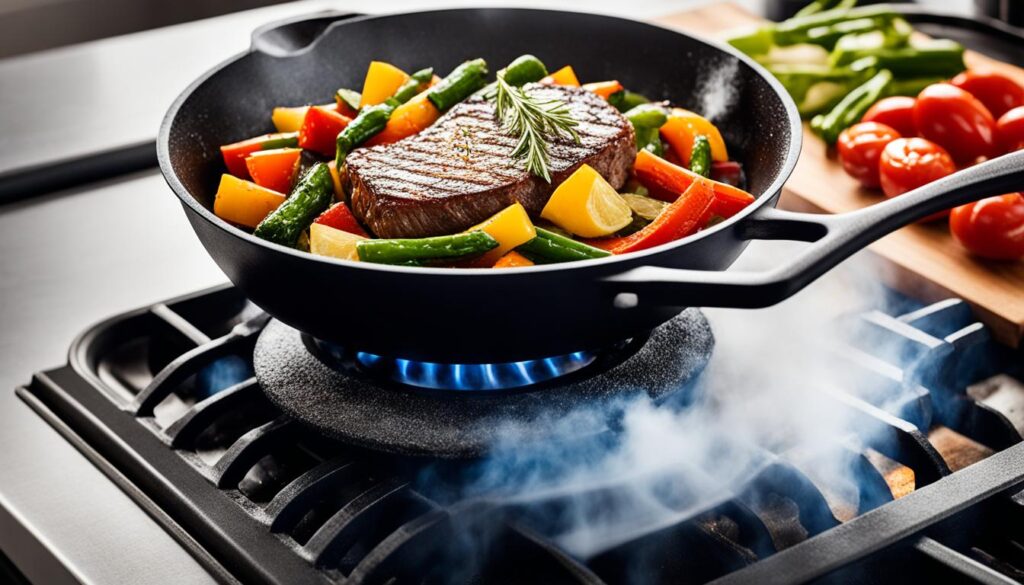 enameled cast iron skillet