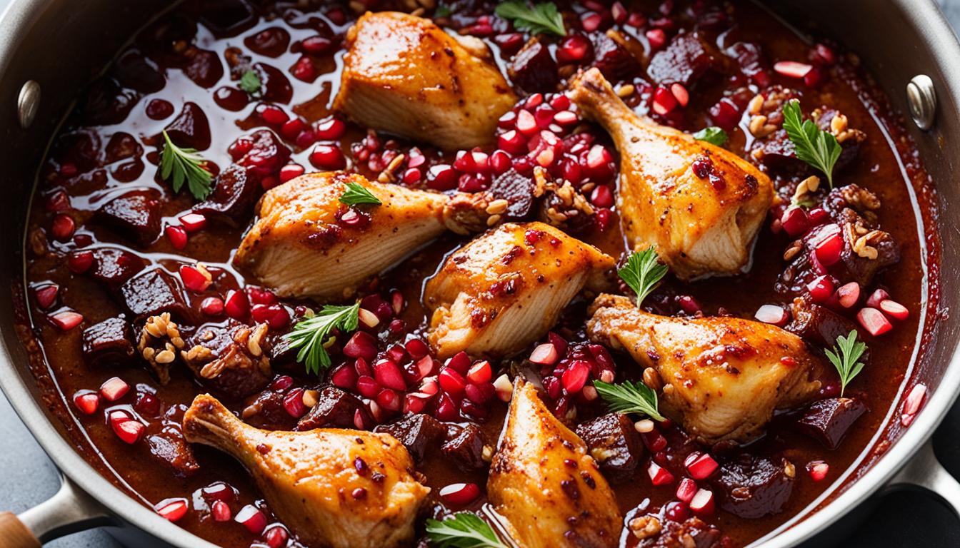 fesenjan persian pomegranate and walnut meat braise recipe