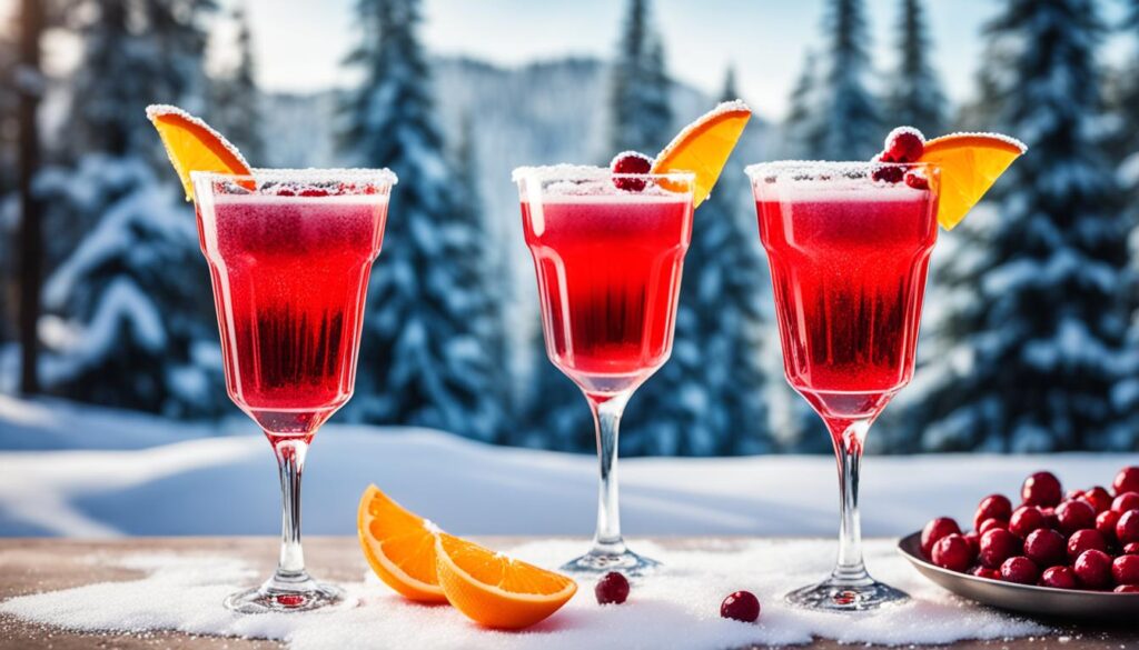 festive sparkling cocktails