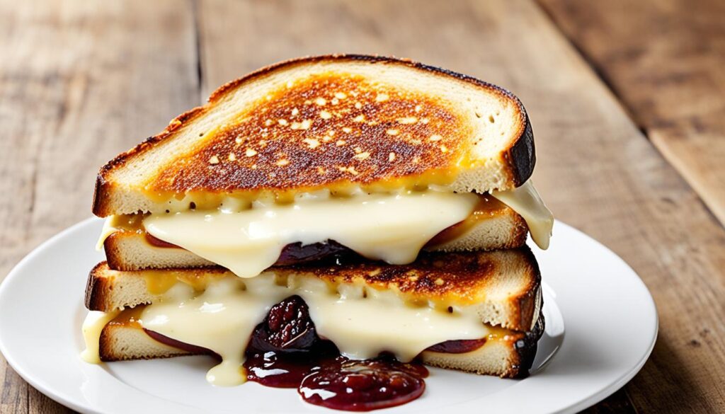 fig jam gouda grilled cheese