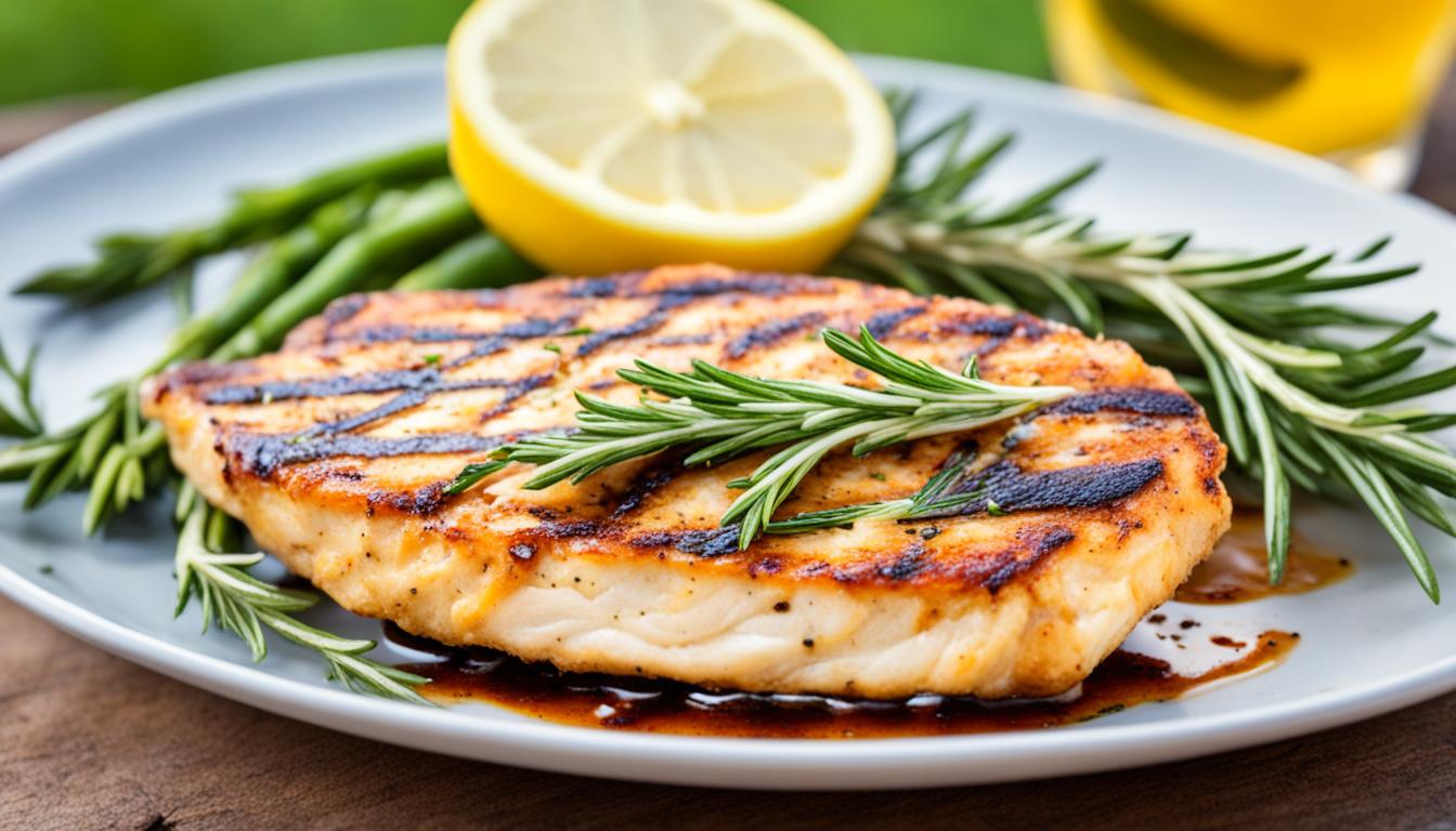 5-Minute Grilled Chicken Cutlet: Rosemary, Garlic & Lemon