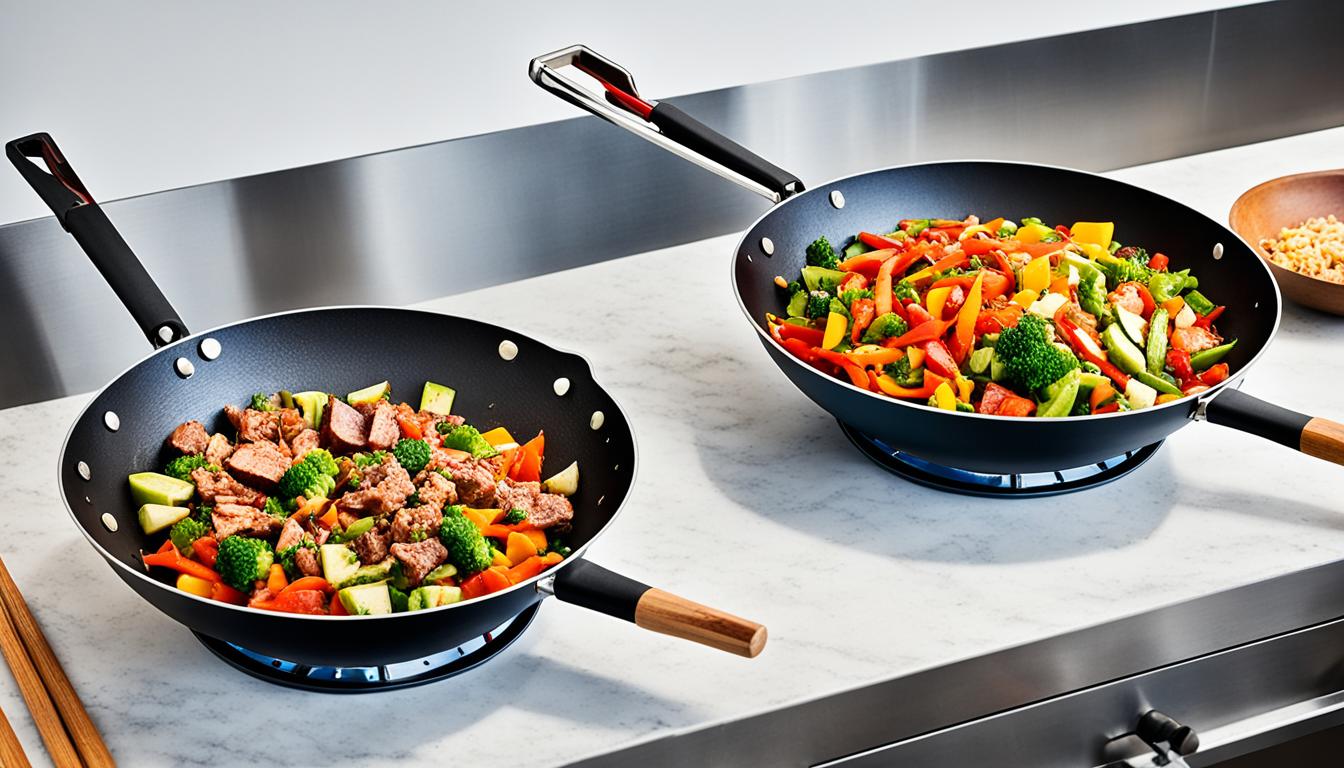 flat bottomed vs round bottomed woks