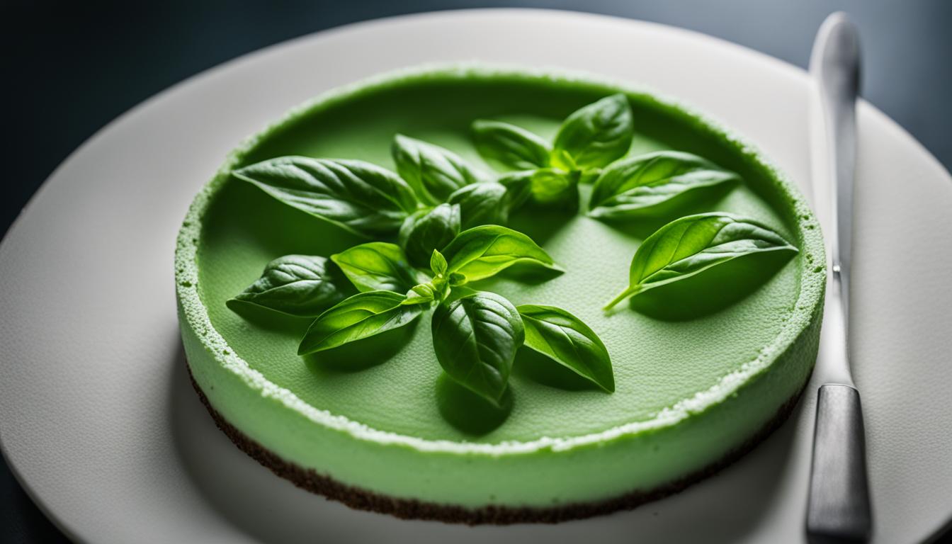 fresh basil mousse