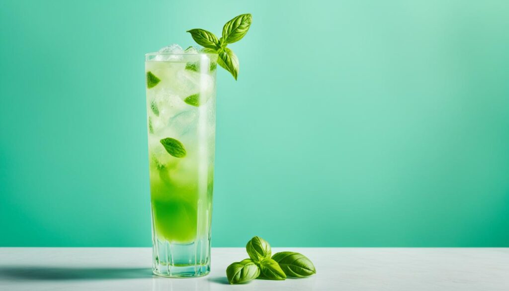 fresh herb cocktail image