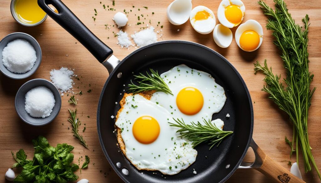 frying eggs without flipping