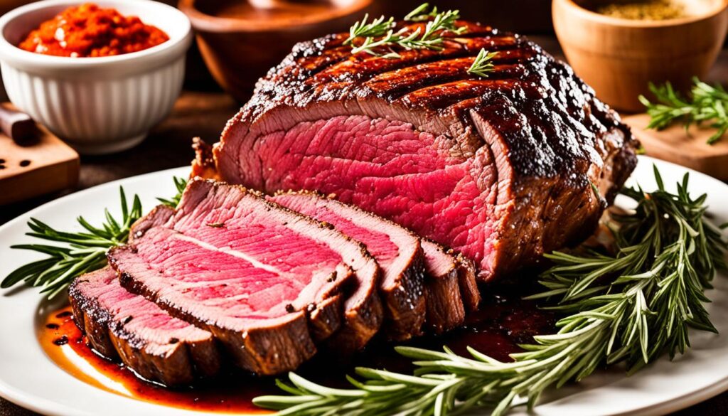 grilled bison prime rib image