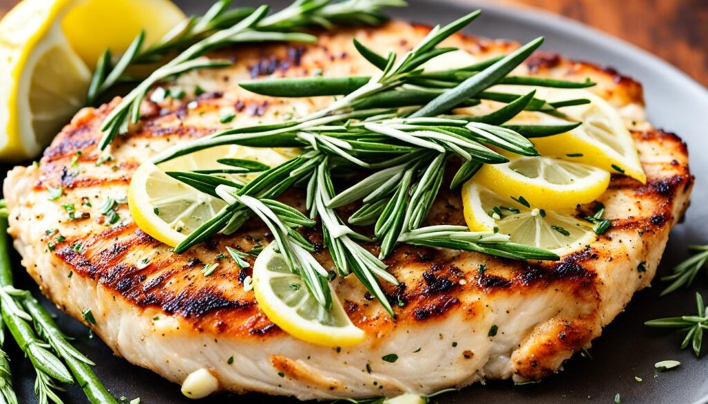 grilled chicken with herbs