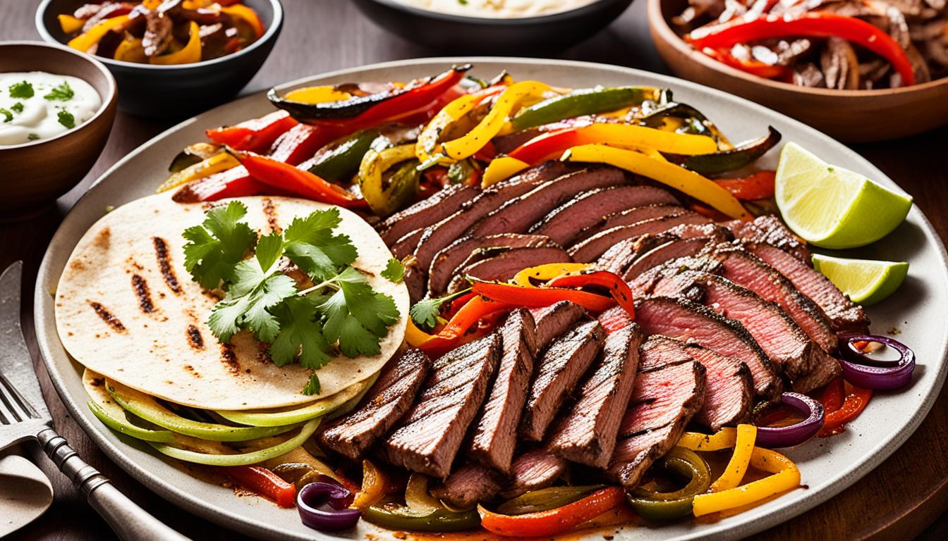 grilled marinated flank steak fajitas recipe