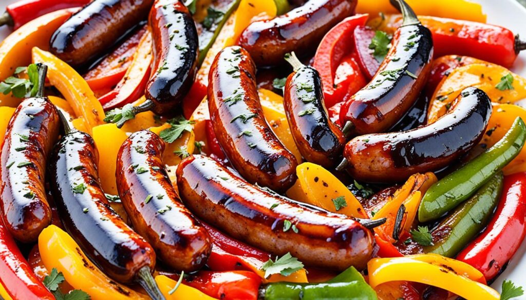 grilled sausage and pepper recipe