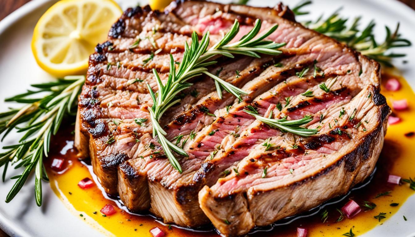 Grilled Rotisserie Lamb with Lemon Rosemary Recipe