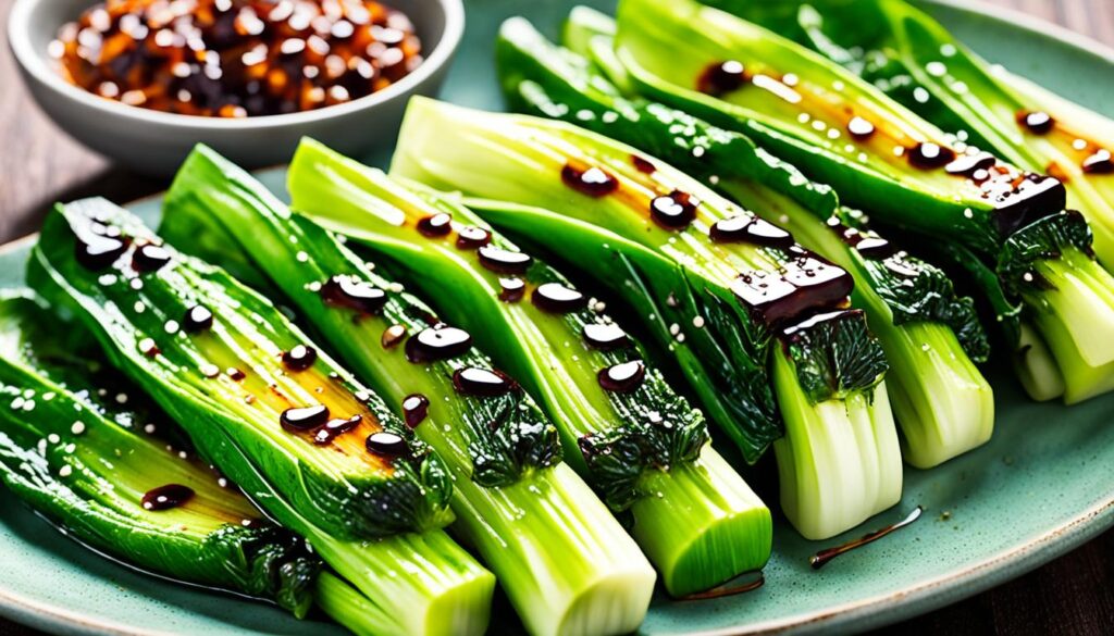 healthy grilled bok choy