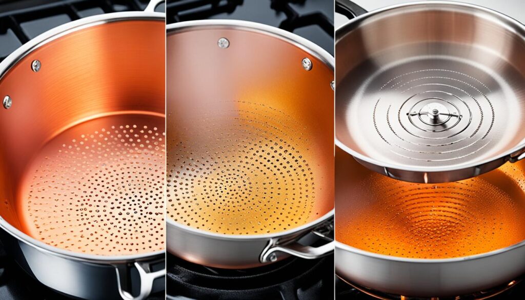 heat sensitivity of copper cookware