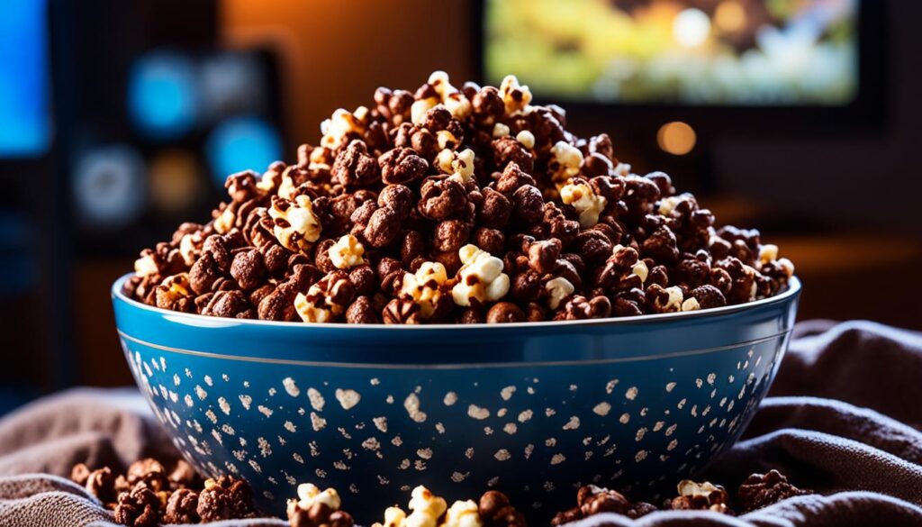 homemade chocolate popcorn