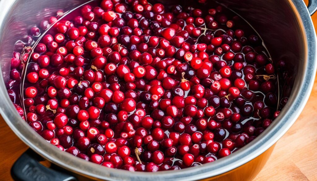 homemade cranberry cordial