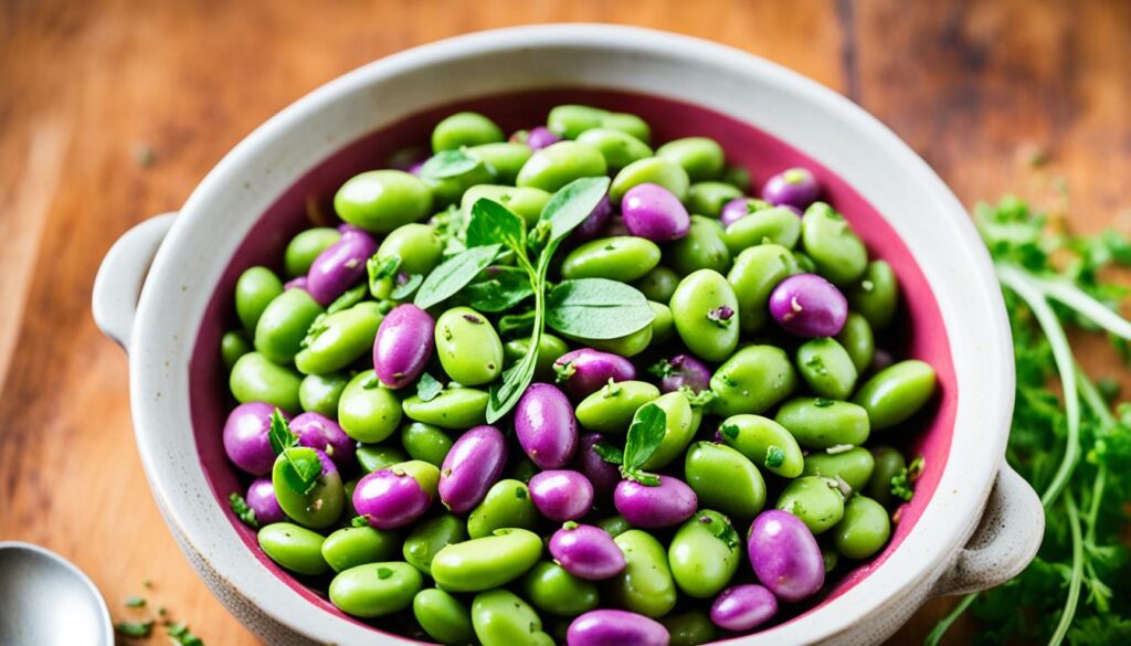 homemade marinated fava beans recipe