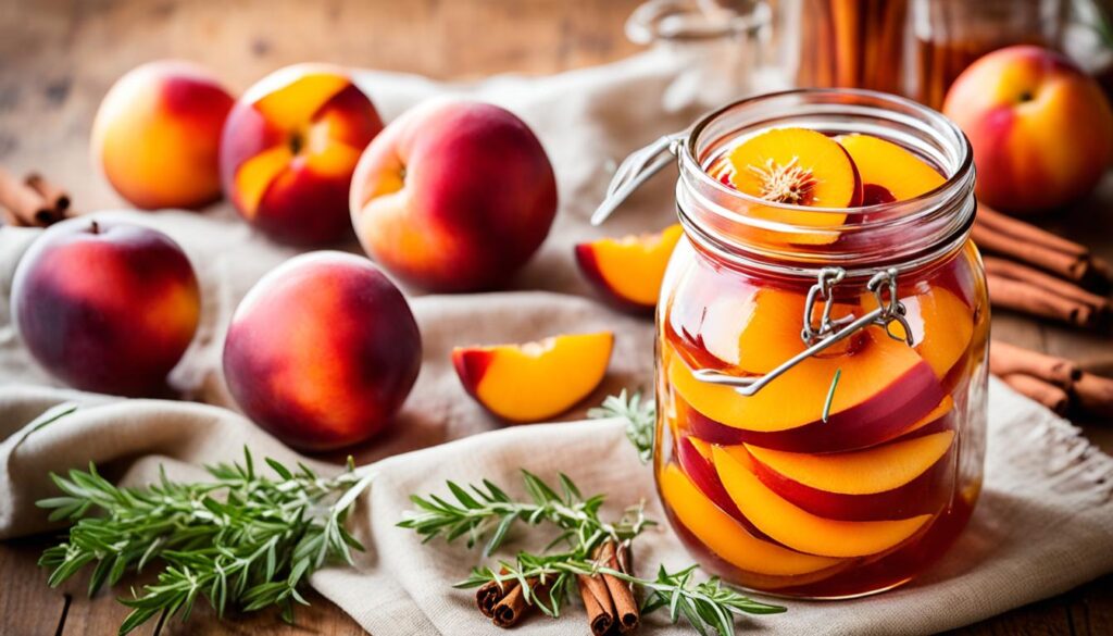 homemade pickled nectarines