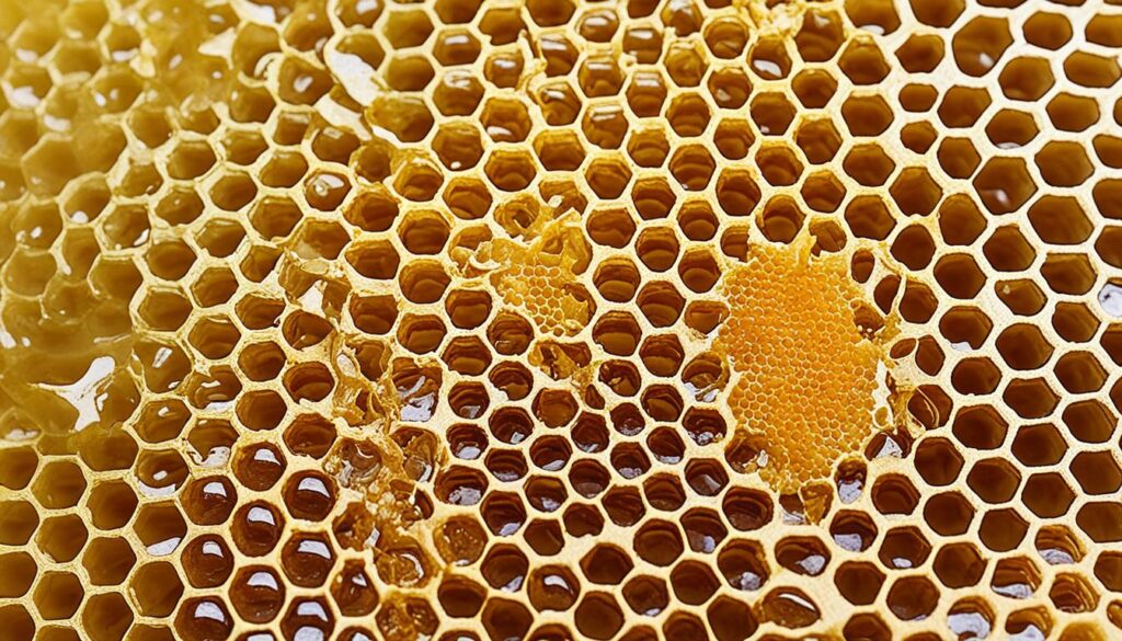 honey color and texture