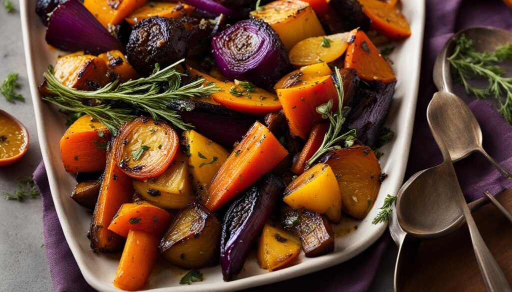 honey thyme roasted vegetables