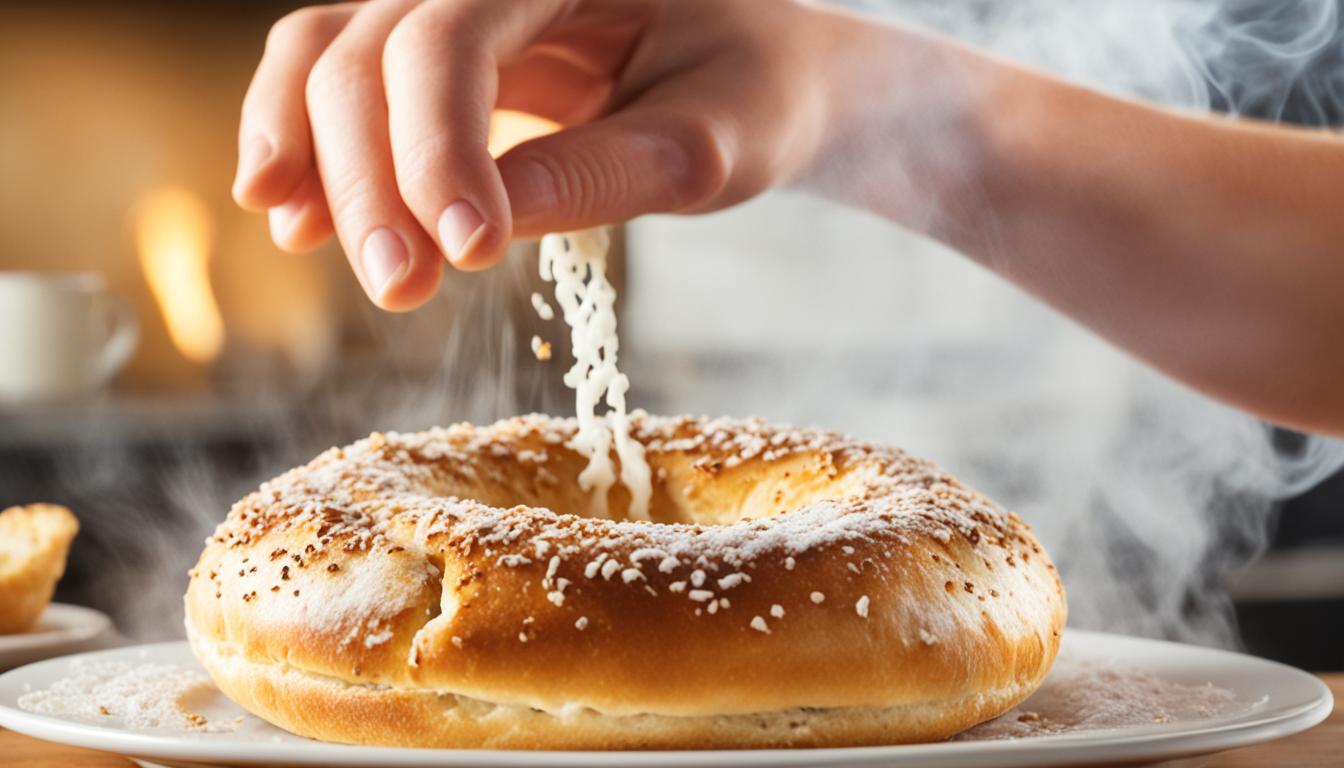 how to reheat old bagels