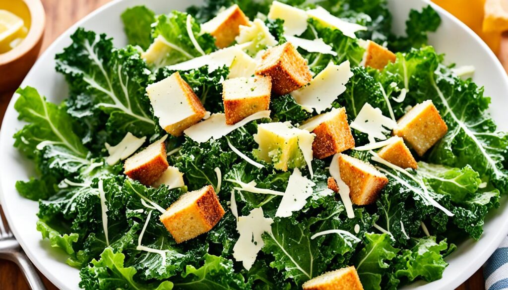 kale Caesar salad