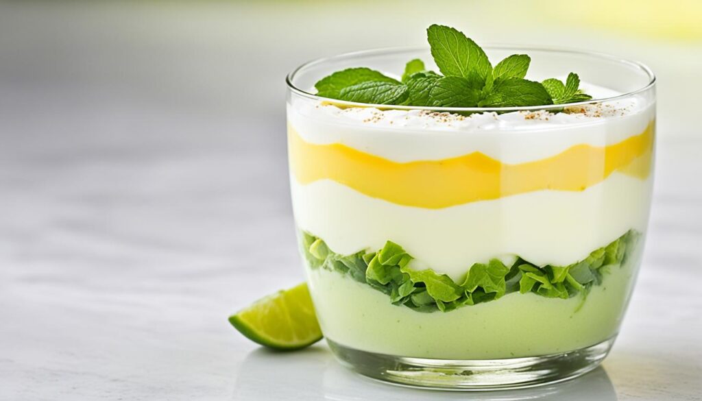 lime posset parfaits