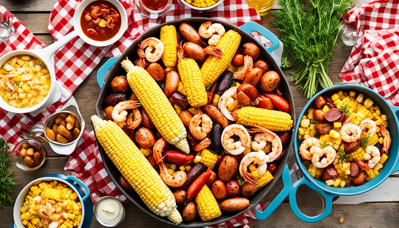 lowcountry boil from around the southern tabl